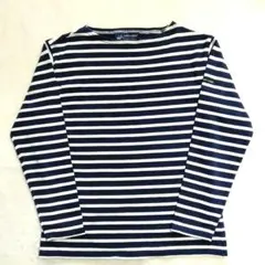 旧タグ SAINT JAMES 紺白 ボーダーT バスクシャツ ウェッソン S