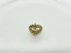 Christian Dior ディオール ロゴ ネックレストップ 石付き GP