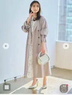 cohina ダブルボタンフレアテロンチコート-regular