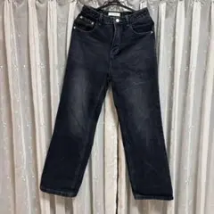 unemansion ベーシックセミストレートワイドビンテージデニムM-long