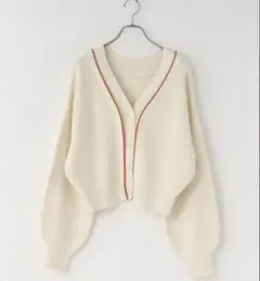 lowrysfarm７ＧハイショクＶカーディガン　ショート丈452256