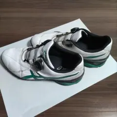 asics ゴルフシューズ ホワイト/グリーン 松山モデルのサムネイル