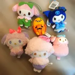 サンリオ　ぬいぐるみ　マスコット　6点