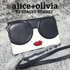 極美品❀alice+olivia チェーンウォレット ステイシー ショルダー付きのサムネイル