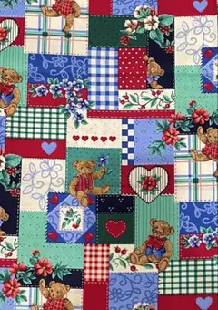 A V.I.P ベア パッチワーク USAコットン生地