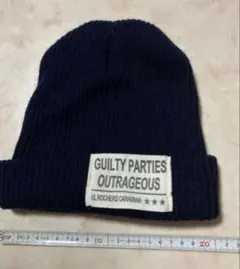 GUILTY PARTIES OUTRAGEOUS ニット帽 ネイビー