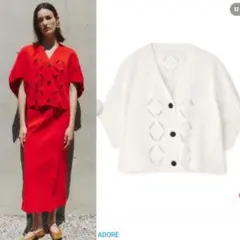 定価販売中●新タグ付●アドーアADOREスカシカシパンニット38500円ルフィルのサムネイル