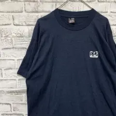 USA製90sヴィンテージTシャツ！シングルステッチネイビー半袖古着L0423