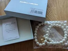 ホワイトパール ネックレス イヤリングセット