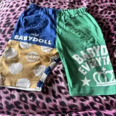 BABYDOLL 半ズボン 100cm カラーブロック