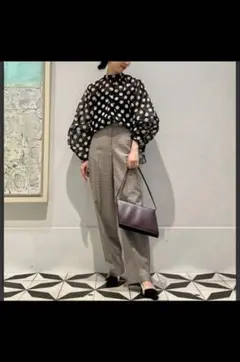 トゥモローランドコレクション 2wayドット ボウタイブラウス