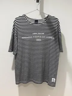 APPLEBUM ボーダー Tシャツ カットソー ブラック×ホワイト S