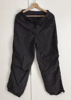 GU ジーユー パラシュートパンツ Lサイズ ブラック