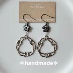 No.77ハンドメイド フープ サージカルステンレスフックピアス