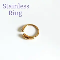 リング ゴールド レディース メンズ サージカルステンレス金属アレルギー 韓国