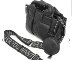 nouerヌエール キルティング 2way ショルダーバッグ ブラック超軽量新品