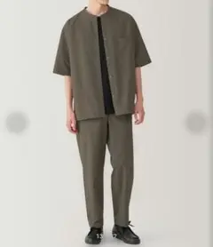 無印良品 風を通すワイドテーパードパンツ