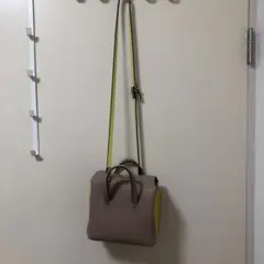 ZARAザラ　2wayハンドバッグ　斜め掛け　ベージュ×イエロー　合皮