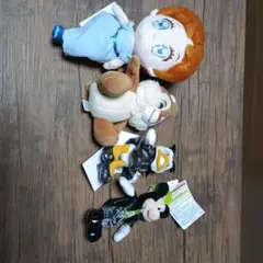 ディズニー ぬいぐるみ マスコット 4点セットのサムネイル