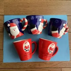 クリスマス　サンタクロース　マグカップ 陶器　5個セット❗️可愛い❣️