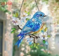 サンキャッチャー 幸せの青い鳥 置物 壁掛け