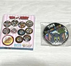 トムとジェリー トムとジェリー展 金バッジ 缶バッジ トム　缶バッチ
