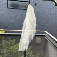 ホワイトチュール ウェディングベール ③