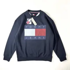 新品未使用 TOMMY JEANS リラックスメランジフラッグトレーナー XL
