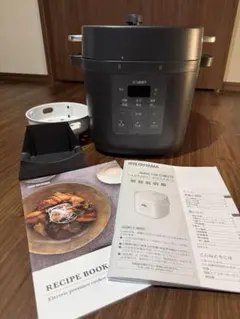 アイリスオーヤマ電気圧力鍋3.0L PMPC-REMA3レシピ本・蒸しプレート付のサムネイル