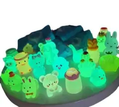 光る動物フィギュア ミステリーバッグセット