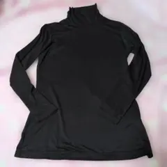UNIQLO HEATTECH ブラック 長袖タートルネック XL