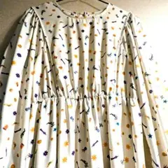 セール】indexディズニーコラボラプンツェルの総柄ワンピースＬ長袖ペチコート付