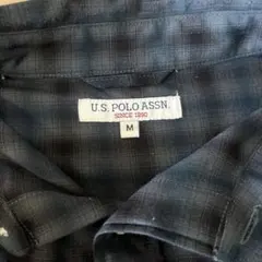 U.S. POLO ASSN. チェック柄ポロシャツ M