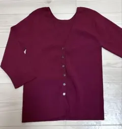美品 ヴェルメイユパーイエナ 2way RIB Vカーデ