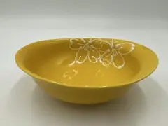 【☆希少なお品☆】【新品】波佐見焼　黄釉一珍花サラダ鉢のサムネイル
