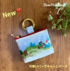 可愛いバッグチャームポーチ Cathクリスマス ラップランド❤️Handmade