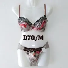 ブラジャー　ショーツ　セット　D70　アブソール　エメフィール　ワコール　美匠