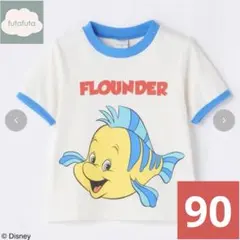 新品未使用　リトルマーメイド　futafuta Disney Tシャツ　90cmのサムネイル