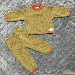 マーキーズ◯裏起毛ニットトレーナー上下セット80