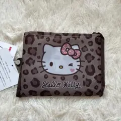 【新品】サンリオ ハローキティヒョウ柄 エコバッグ ショッピングバッグ ブラウン