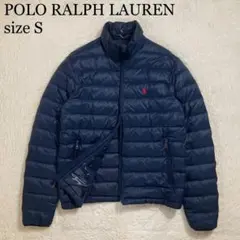 美品 ポロラルフローレン ダウンジャケット パッカブル ポニーロゴ ジップアップ