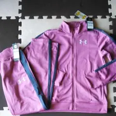 訳あり★未使用★160 アンダーアーマー ジャージ 上下 セットアップ 女の子