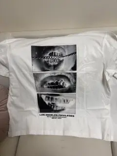 H&M グラフィックプリント Tシャツ XXL ホワイト　2枚セット