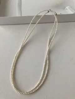本真珠 淡水パール ロングネックレス