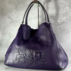 【希少✨】COACH ホースアンドキャリッジ レザー トートバッグ 馬車ロゴ