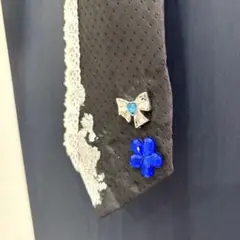 【ハンドメイド】リメイクネクタイ ブラック