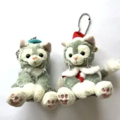 ジェラトーニ　 ぬいぐるみストラップ　2014　クリスマス&ベレー帽　2体セット