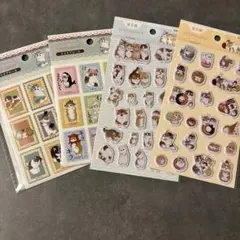 mofusand 猫キャラクターシール 4枚セット