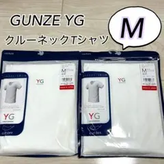 M】グンゼYG クルーネックTシャツ　2枚　カットオフ　オールシーズン 半袖