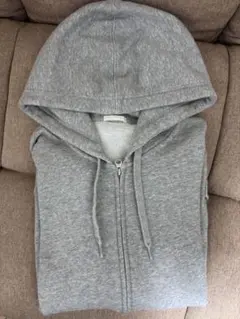 GU フルジップパーカー グレー　M